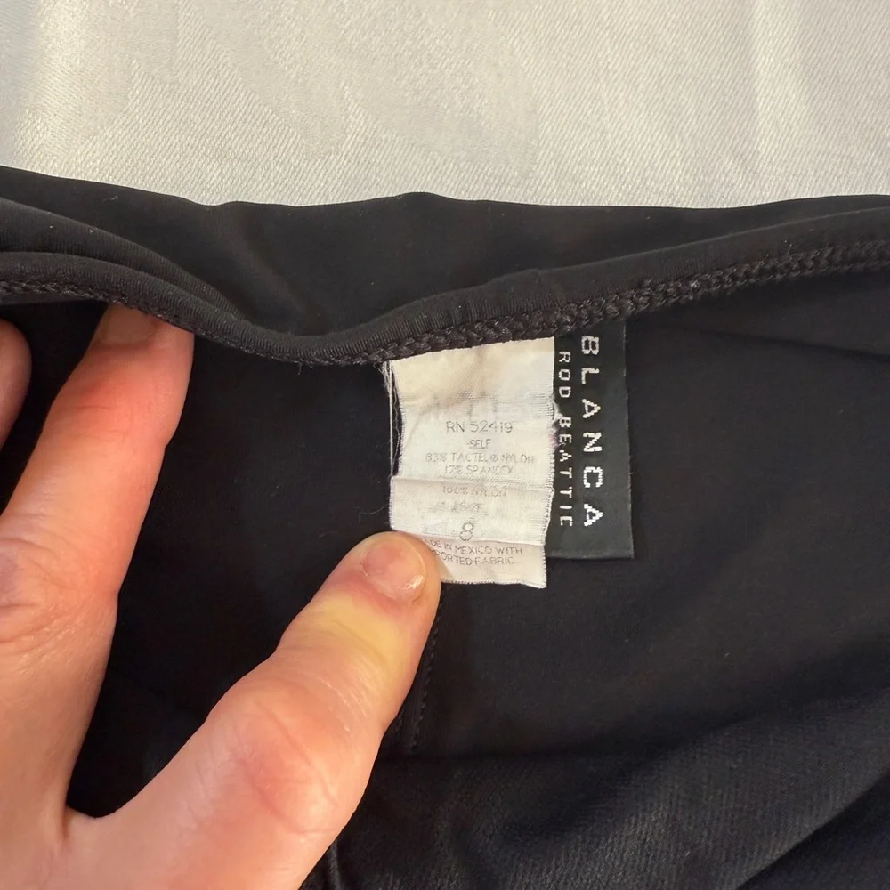 La Blanca Swim Skirt Black Bottom 8 - Picture 5 of 10